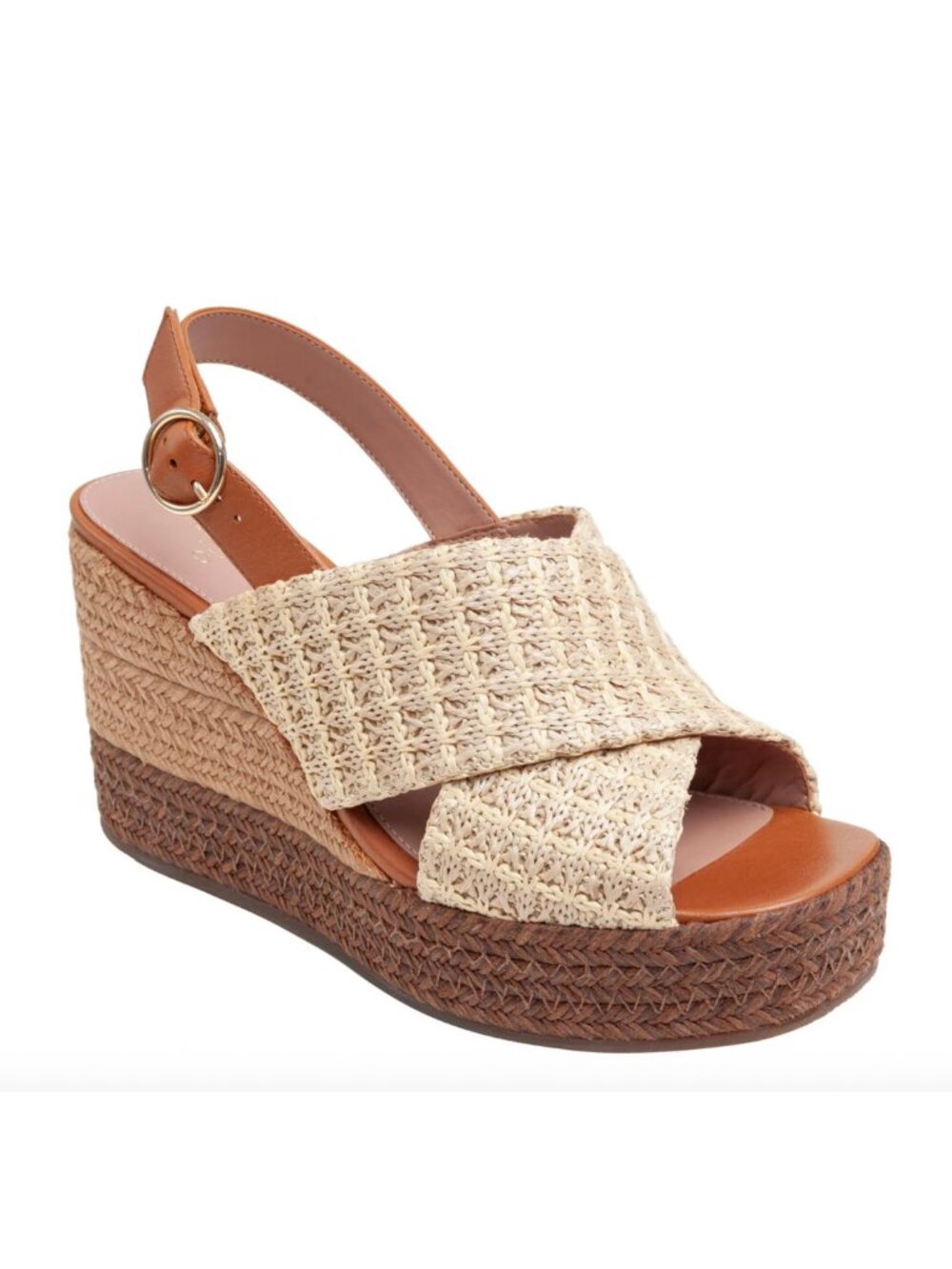 Platform Espadrille Wedge Sandals - Size 7.5M
